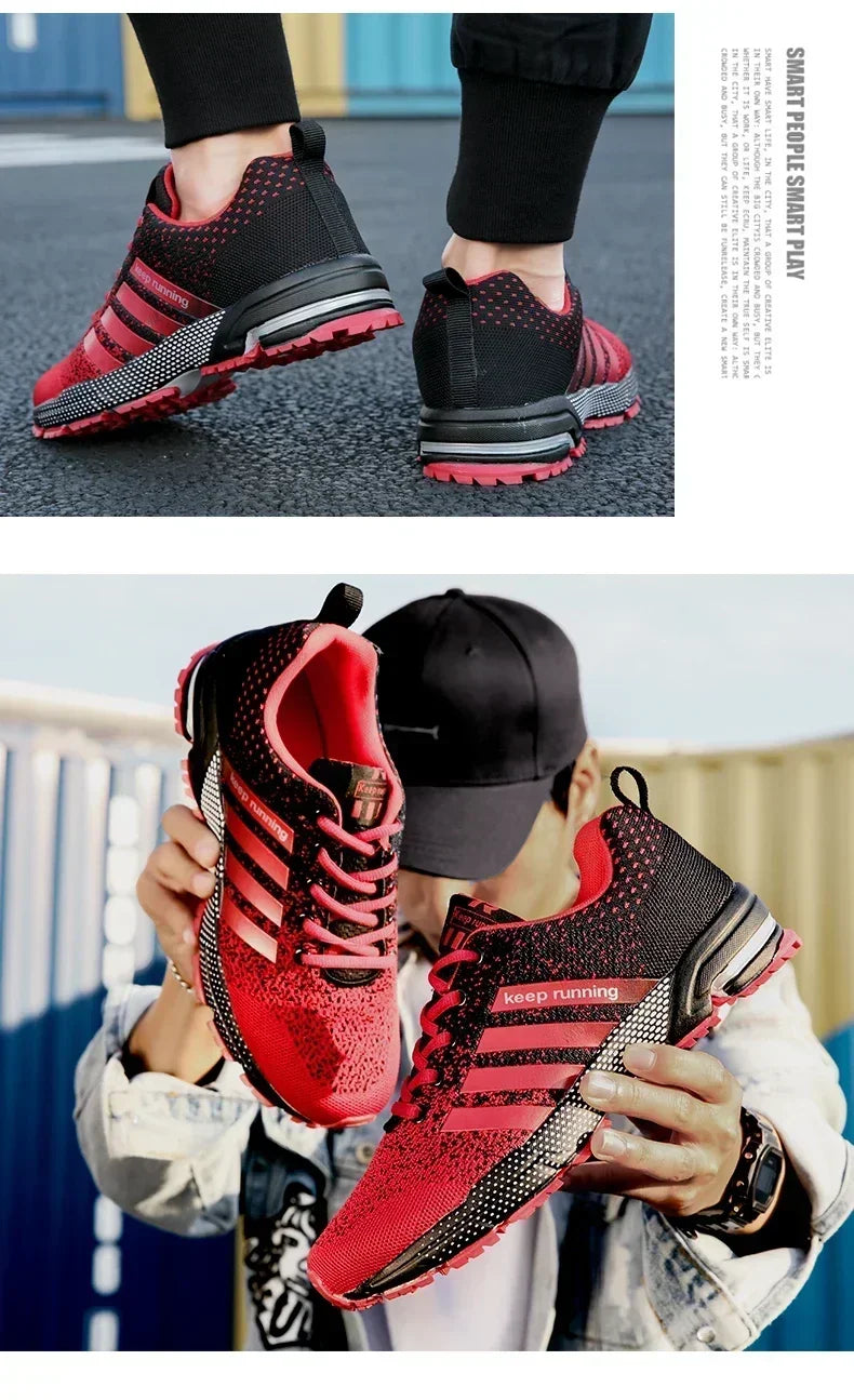 Men Casual Sneakers Summer Breathable Sport Shoes Lightweight Outdoor Mesh Running Shoes Athletic Jogging Tenis Walking Shoes