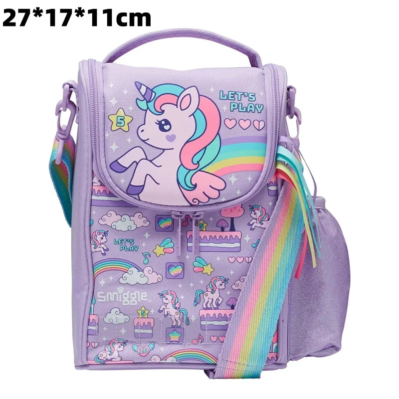 Genuine Australia Smiggle Backpack Student School Bag Pen Case Lunch Bag Double Shoulder Backpack Gift Separate Purchases