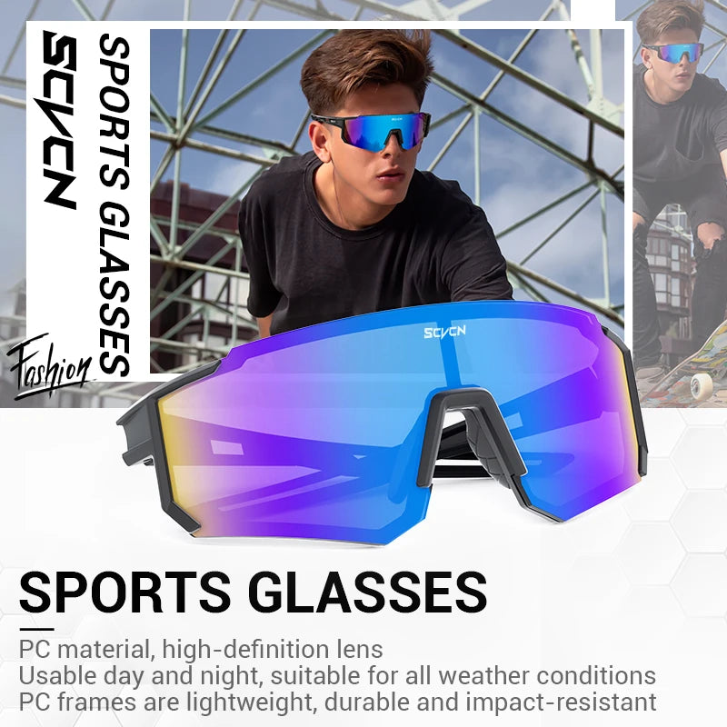SCVCN Outdoor Bike Cycling Sunglasses Men MTB Road Driving Glasses Sports Women Hiking Bicycle Cycling Glasses UV400 Goggles New
