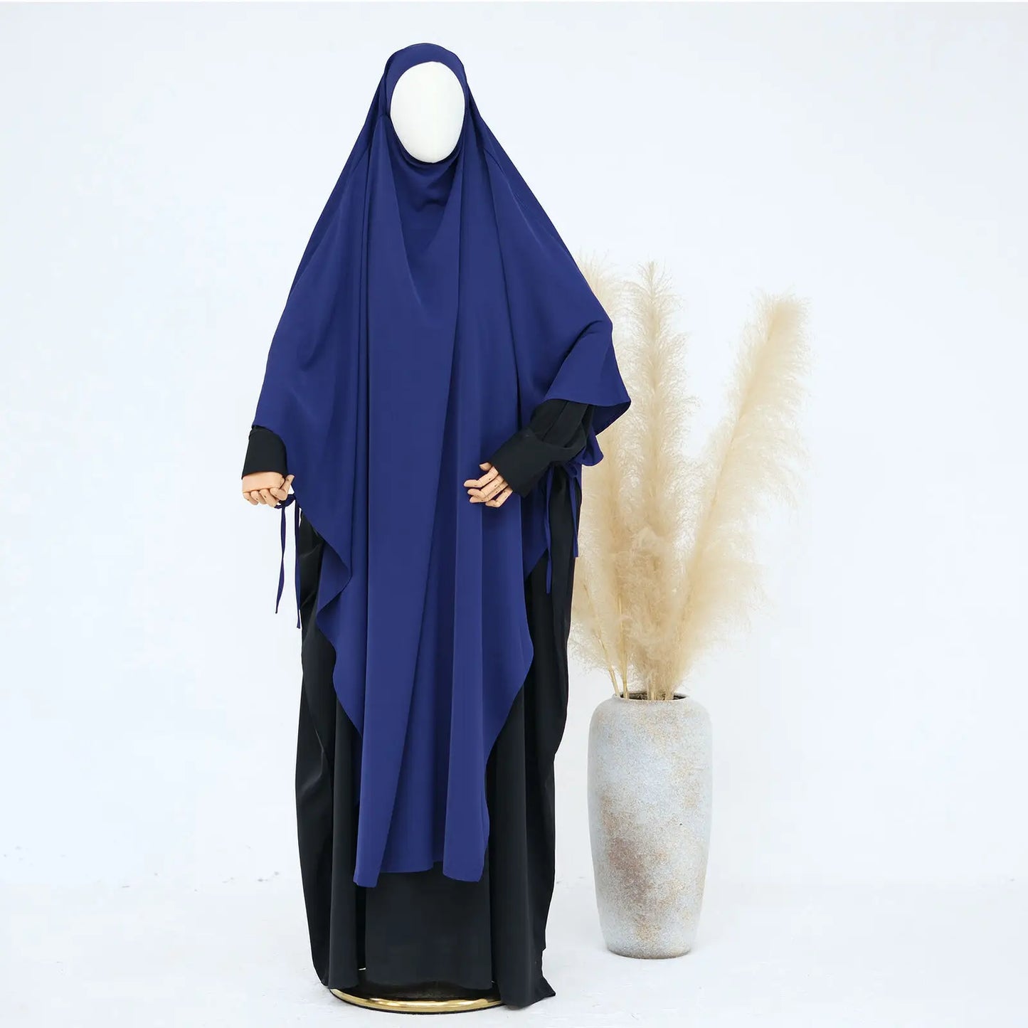 Ramadan Eid Muslim Women Prayer Hijab Long Scarf Islamic Pullover Big Khimar One Piece Abaya Arabia Shawls Dubai Turkey Headwrap