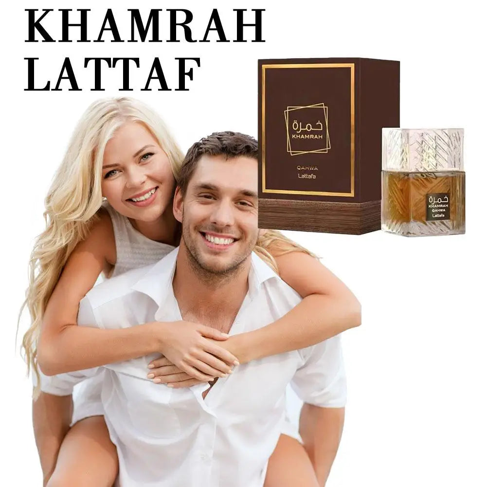 100ml Lattafa Khamrah Qahwa 3.4 Oz Eau De Toilette For Men And Women Perfume Middle East Arab Dubai Perfume