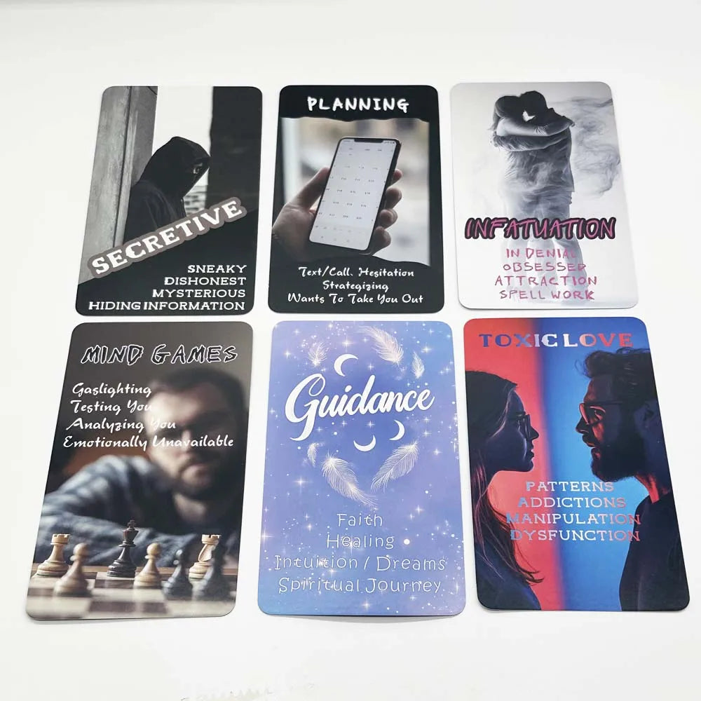 12x7cm Soul Heart ，Tangled Love Card Deck，78Pcs, No Manual Card Games Oracle