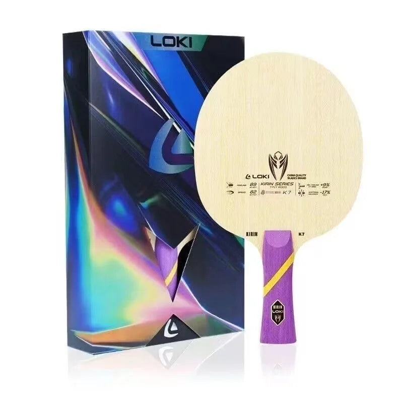 LOKI KIRIN K9 K10 K11 Professional Carbon Fiber OFF+ K7 Pure Wood Table Tennis Blade Original LOKI Ping Pong Blade Bat