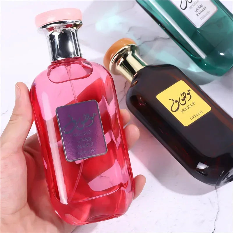 عطر رجالي عربي أصلي عالي الجودة من دبي موسوف، 100 مل، عطر كولونيا يدوم طويلاً للرجال والنساء، عطر خفيف