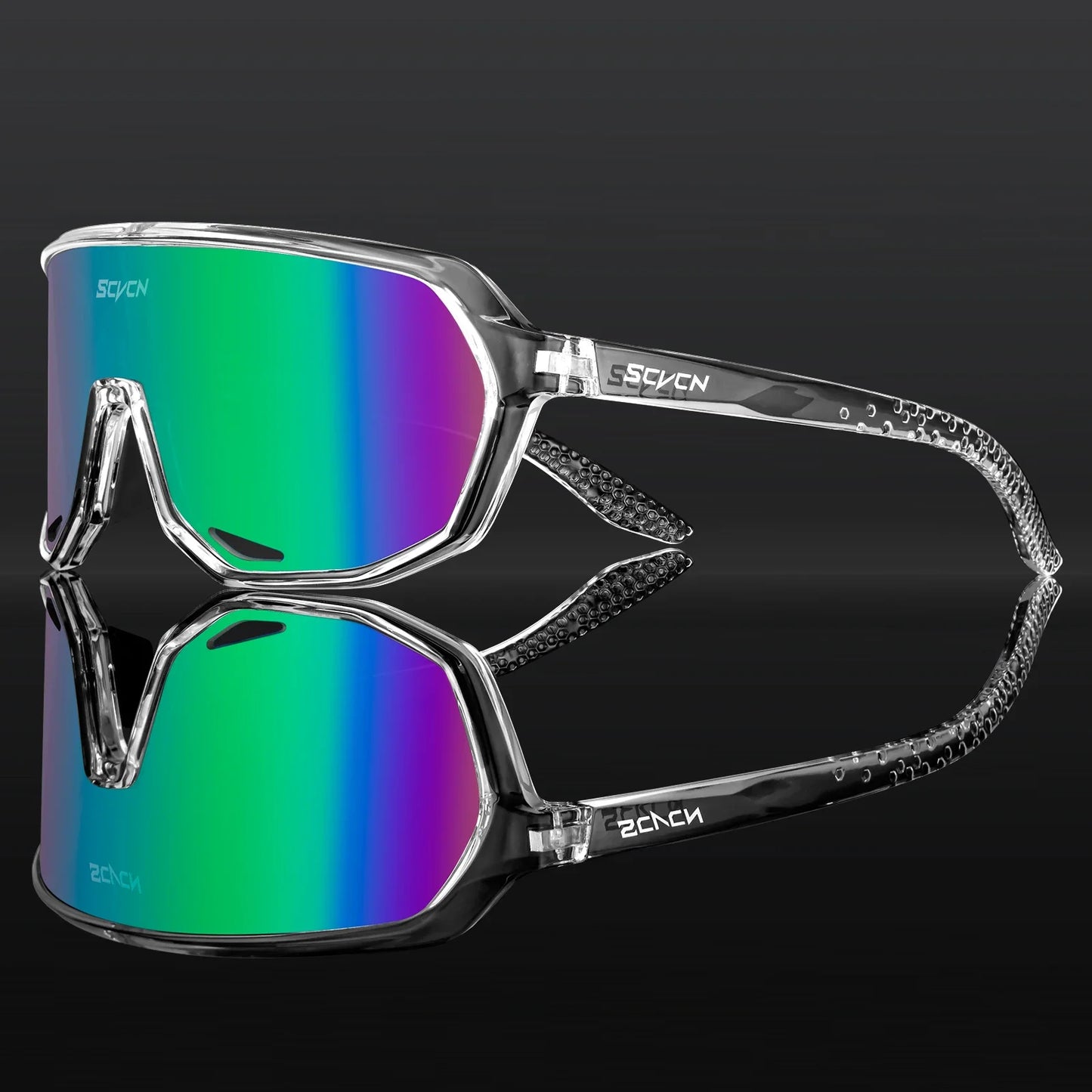 Scvcn Fashion Sunglasses for Men Sun Mountain Bike Road Bicycle Eyewear Goggles Sports UV400 MTB Photochromic Cycling Glasses