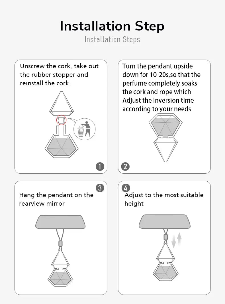 CAFELE Car Perfume Pendant Include Essential Oil Air Fresheners Universal Car Supplies Auto Flavoring Car Fragrance Decorations