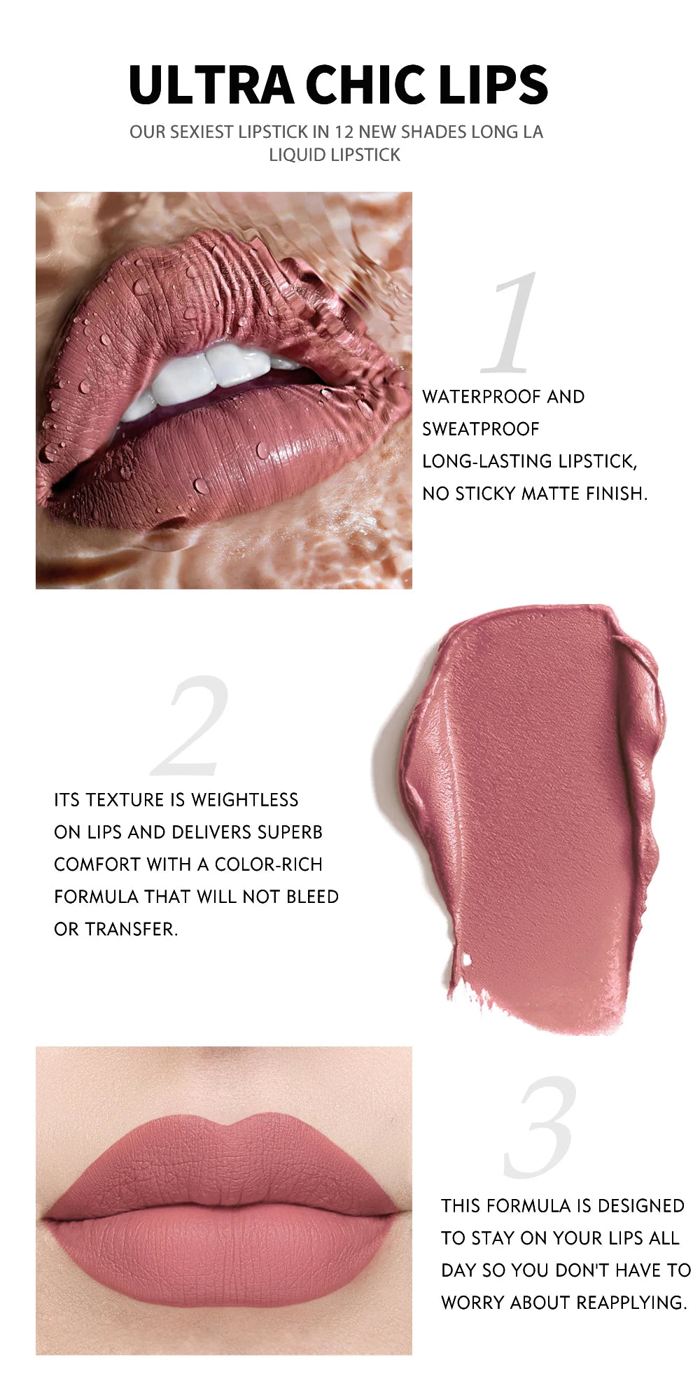 HANDAIYAN 12-Color Velvet Matte Lip Gloss Set - Liquid Lipstick Gift Box Set, Non-Sticky Lip Gloss