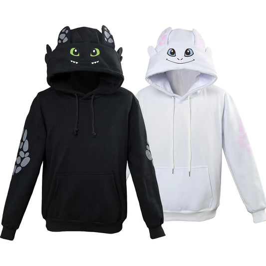 Anime-How To Train Your Dragon Casual Digital Printed Sweatshirt 2025 New Fashion High-end Versatile Comfortable Hoodie