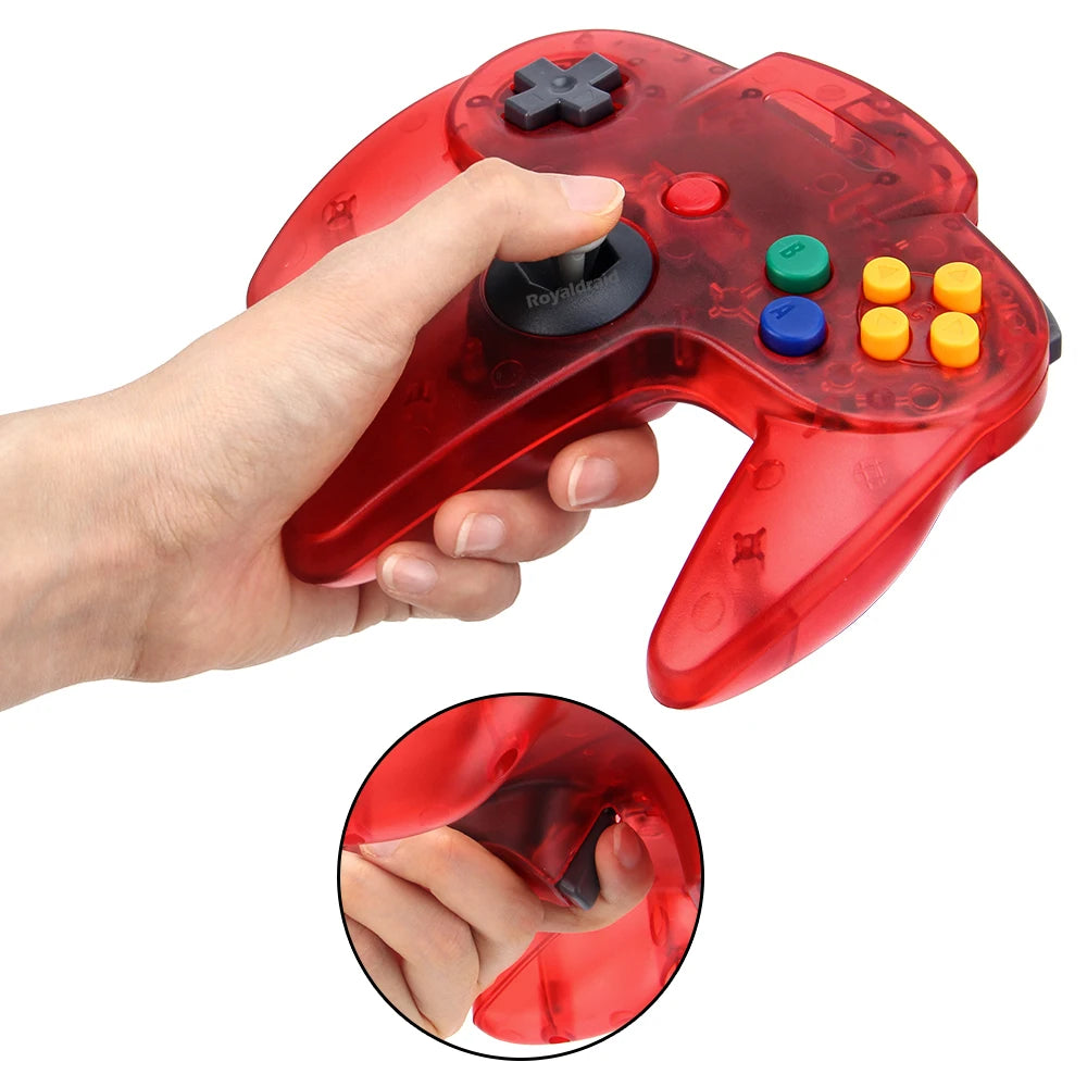 8 Colors For N64 Controller Classic Wired Remote Control Gamepad Gaming Joystick Retro Video Game System For N64 Console Joypads