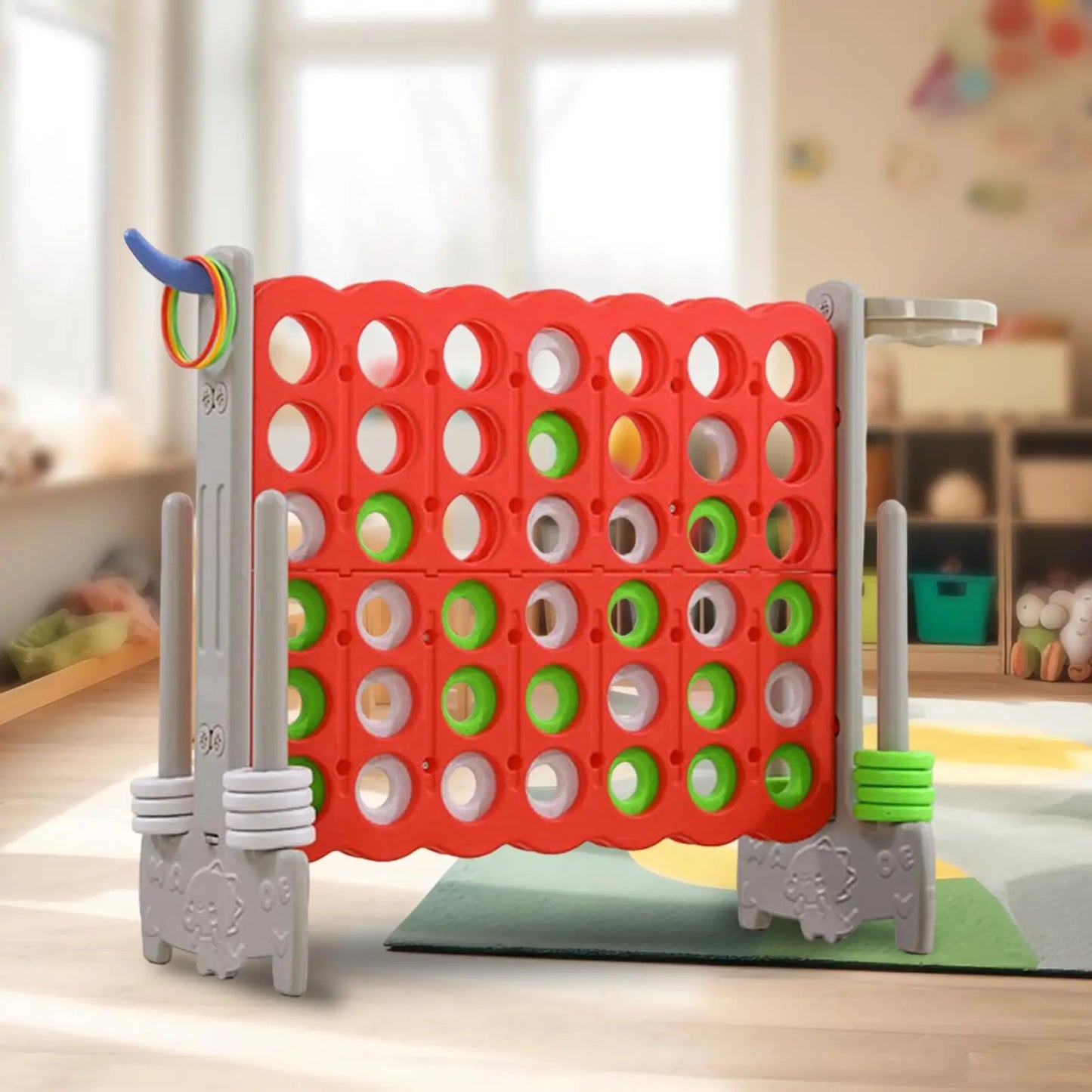 4 in A Row Board Game Travel Classic Strategy Game for Picnic Children Party