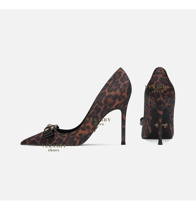 High Heels Women's Thin Heels Pointed French Temperament Bow Light Mouth Single Shoes Women