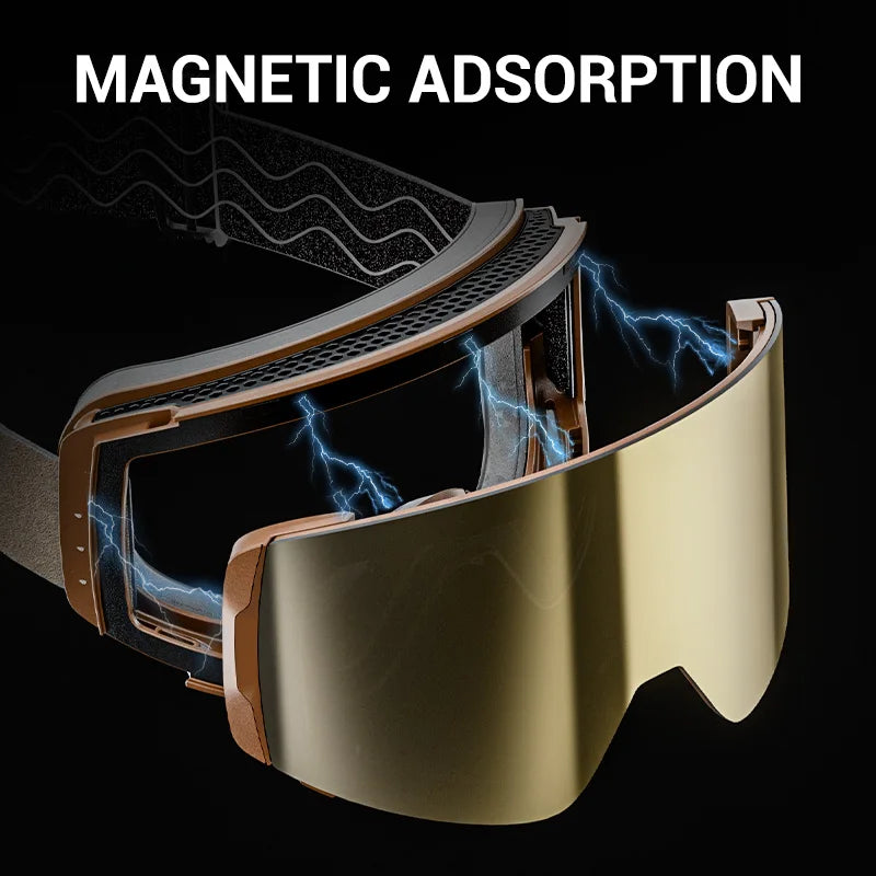 Snowstorm Vision Pro Ski & Snowboard Goggles – UV400 Mirror Lens