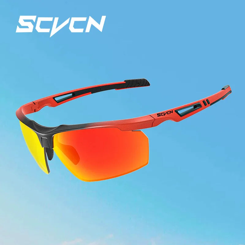 SCVCN Polarized Cycling Glasses Fishing Sunglasses UV400 Protection Bicycle Sports MTB Road Bike Eyewear Men Women Cycle Goggles
