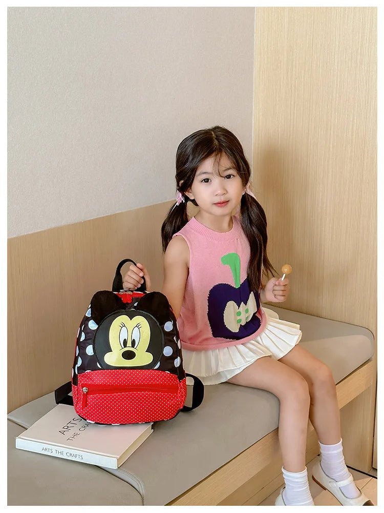 Cartoon Backpack For Baby Boys Girls Minnie Mickey Mouse Children Lovely Schoolbag Kindergarten Schoolbag Kids Gift