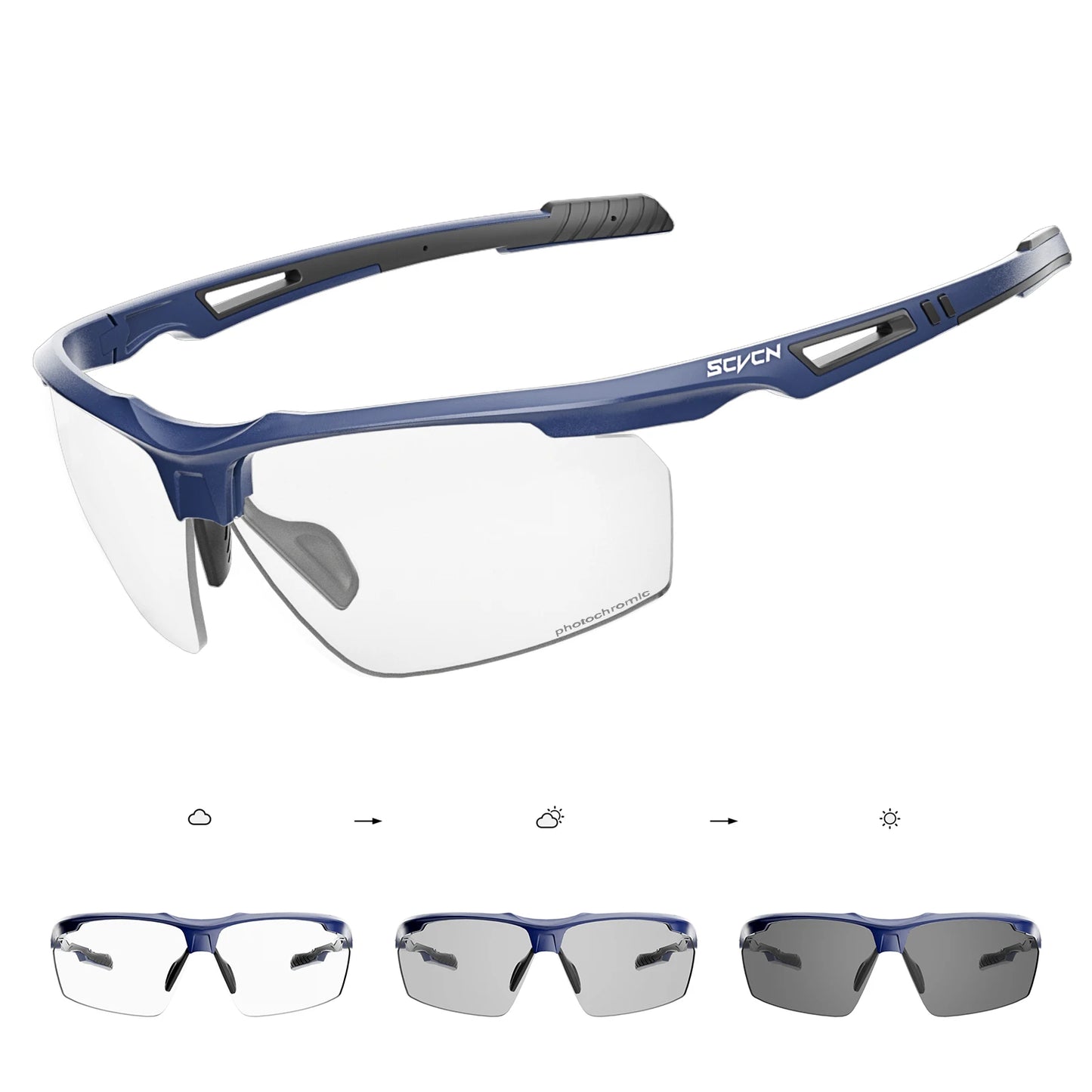 SCVCN Polarized Cycling Glasses Fishing Sunglasses UV400 Protection Bicycle Sports MTB Road Bike Eyewear Men Women Cycle Goggles