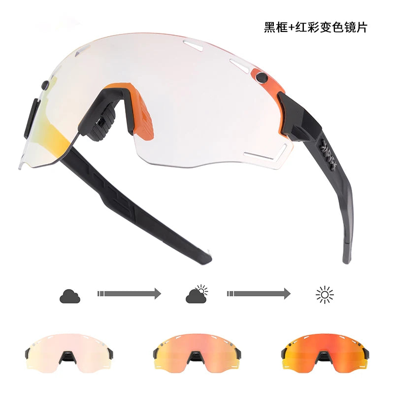 Photochromic Sunglasses Bike for Men Outdoor Driving Eyewear Women MTB Road Bicycle Cycling Glasses UV400 Sports Goggles