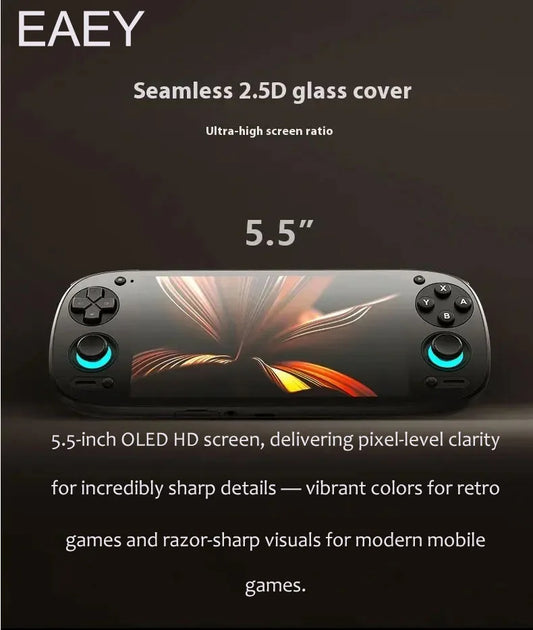 Retroid Pocket 5 Retro Handheld: SD865, 512G, Android 13 | 5.5" OLED, PSP Games, Portable Game Console Best Gift For Kids