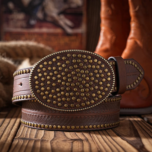 Casual, individual and retro belts, Western-style clothing accessories, metal buckles, PU belts, suitable for both men and women