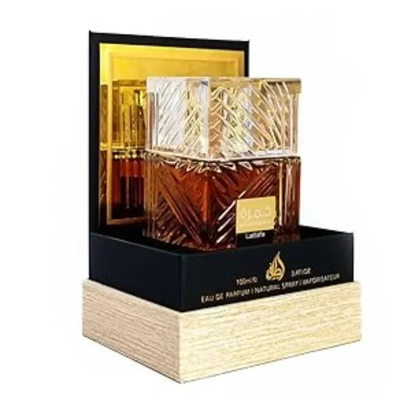 عطر خمرة الأصلي 100 مل أو دي بارفان، عطور رجالية فاخرة طويلة الأمد، مجموعة مميزة، عطر خشبي حار، بخاخ للجسم للجنسين