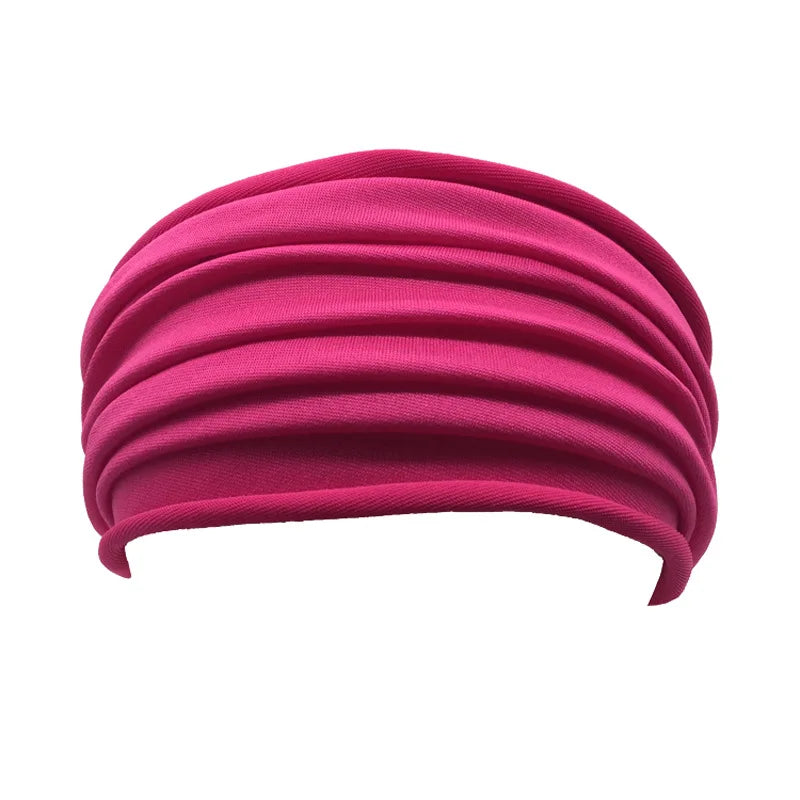 Casual Headwraps for Women Soft Wide Elastic Headband Running Yoga Turban Hair Accessories for Girls Fashion