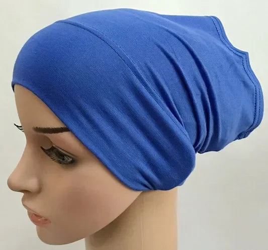 Cotton Muslim Underscarf Inner Tube Cap Islamic Eid Prayer Hijab Bottom Hat Headwear Arab  Women Wrap Headscarf Turban