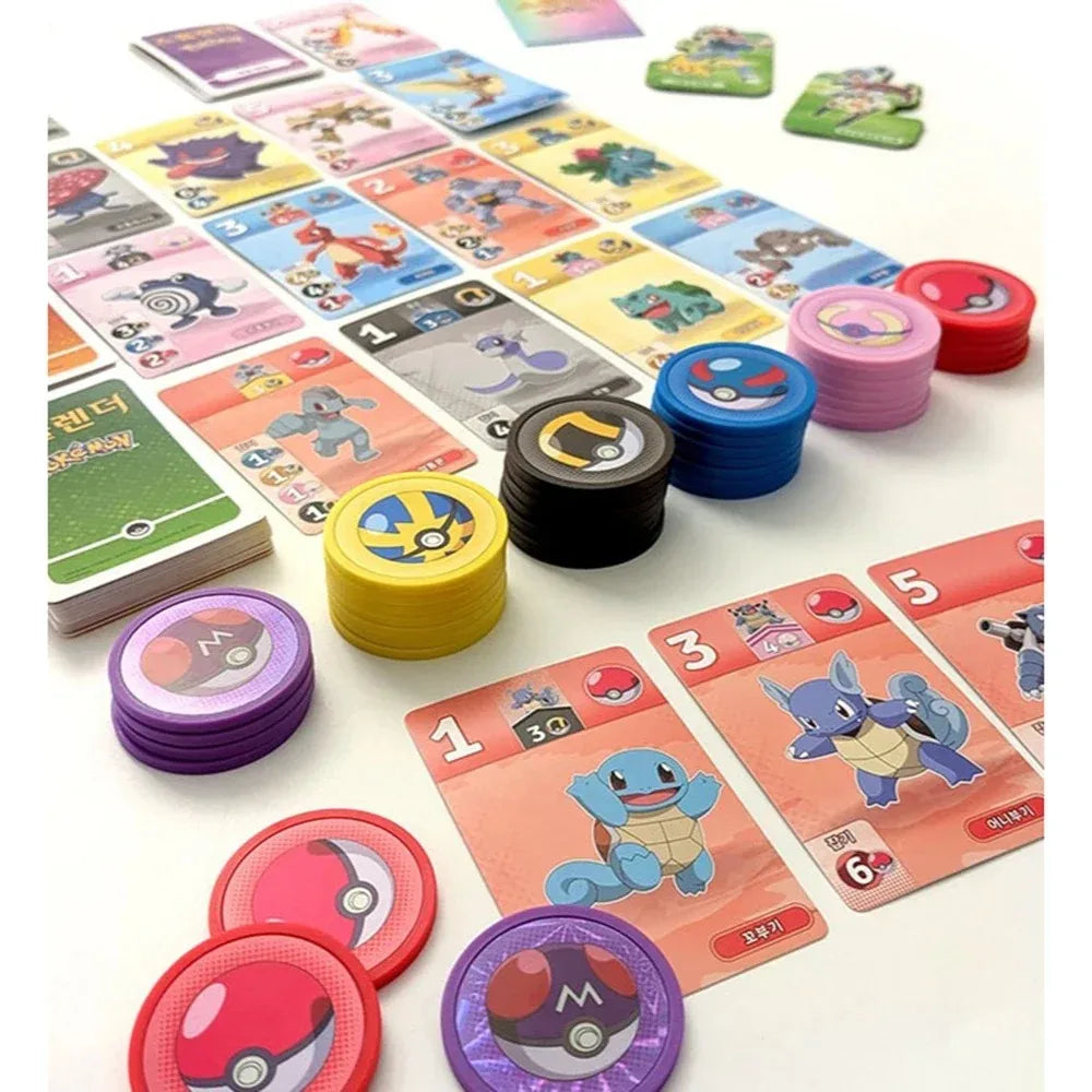 Pokémon Edition Board Game Korean Version Card Game Introductory Strategy Pokémon Party Game Family Holiday Game Birthday Gifts