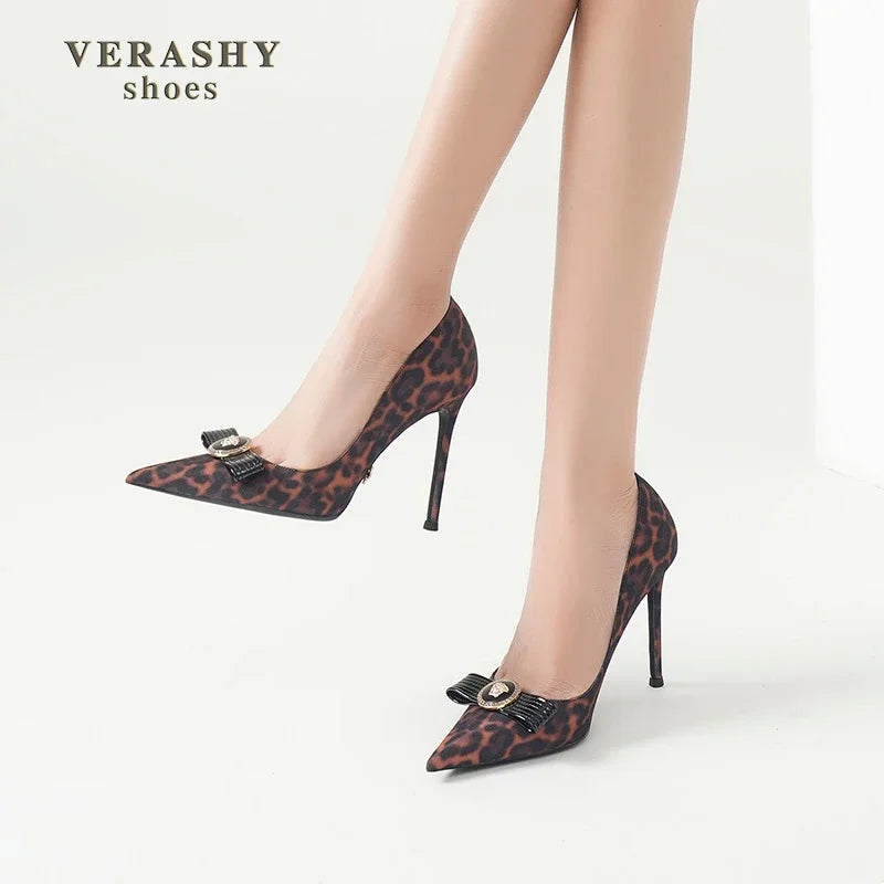 High Heels Women's Thin Heels Pointed French Temperament Bow Light Mouth Single Shoes Women
