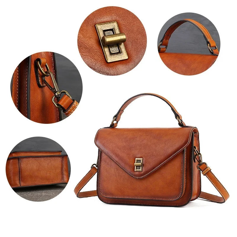 MOTAORA 2025 Trend Genuine Leather Women's Luxury Designer Shoulder Bag | Square Shape Handbag
