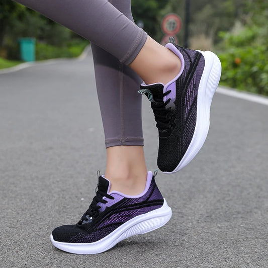 Womens Running Shoes Athletic Outdoor Gym Training Sneakers Walking Tennis Shoes Breathable Sport Fashion Sneakers for Ladies