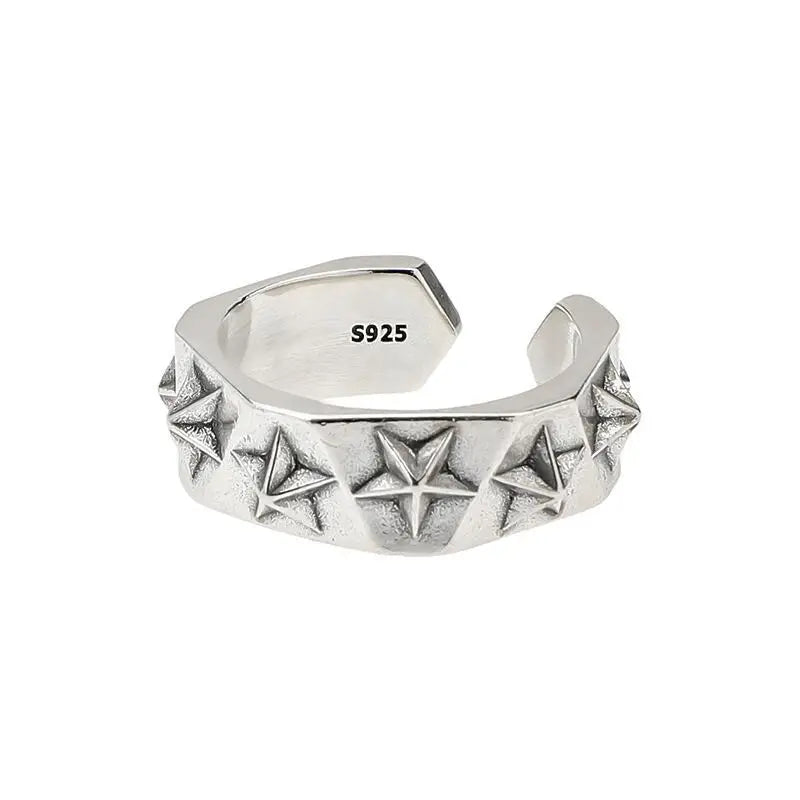925 Sterling Silver Star Rings For Women Luxury Designer Jewelry Trending Products Accessories Wholesale