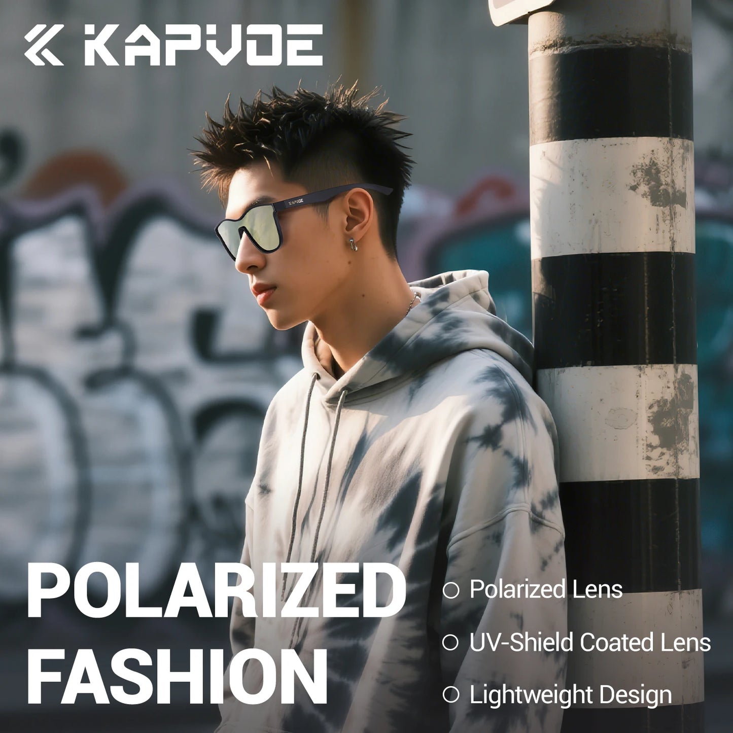 Kapvoe Polarized Outdoor Road Marathon Sports Cycling Glasses Men Women Riding Cycling Sunglasses UV400 Cycling Running Goggles