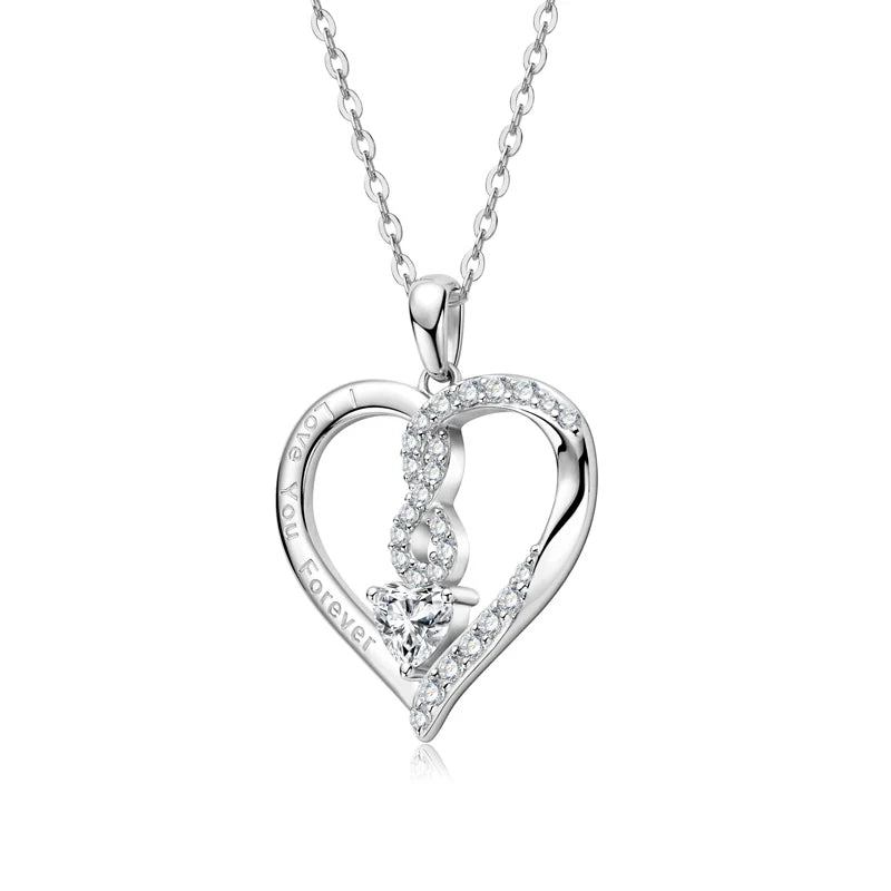 Lnngy 925 Sterling Silver Pear Cut Artificial Emerald Pendant Necklace Colorful Birthday Stone Necklaces Jewelry for Friends