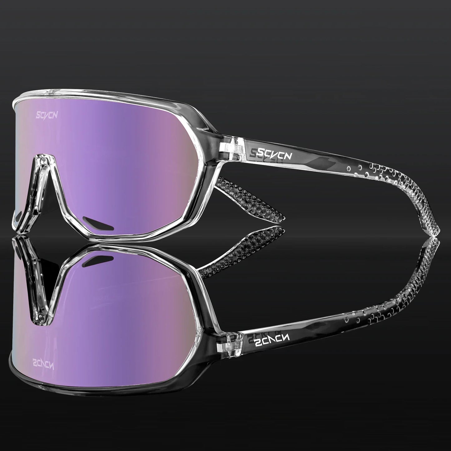 Scvcn Fashion Sunglasses for Men Sun Mountain Bike Road Bicycle Eyewear Goggles Sports UV400 MTB Photochromic Cycling Glasses