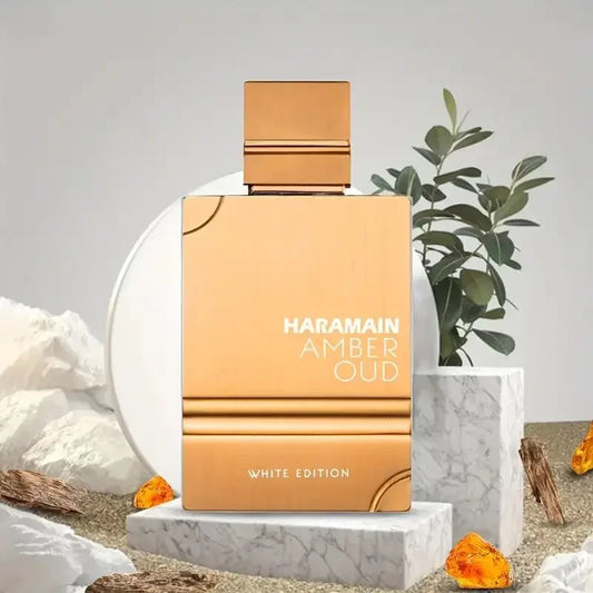 Al Haramain Amber Oud Whie Edition - Arabian Perfume for Women and Men Unisex -2.0OZ/ 60ml Long-lasting Fragrance Christmas Gift