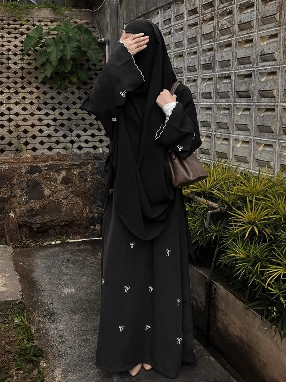 Eid Women Party Dress Muslim Abaya Bow Embroidery Modest Jalabiya Ramadan Long Dresses Abayas Vestidos Largos Kaftan Long Robe