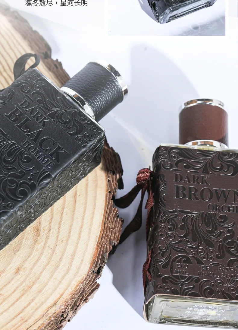 80ml DARK BROWN ORCHID EAU DE PARFUM Retro Gentleman Whiskey Pheromone Perfume Glamour Fragrance Body Spray for Men Women