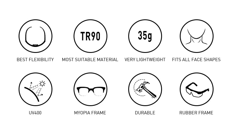 SCVCN Cycling Glasses Road Bike Eyewear Men Sports Eyewear Women Outdoor Goggles UV400 Bicycle Cycling Photochromic Sunglasses