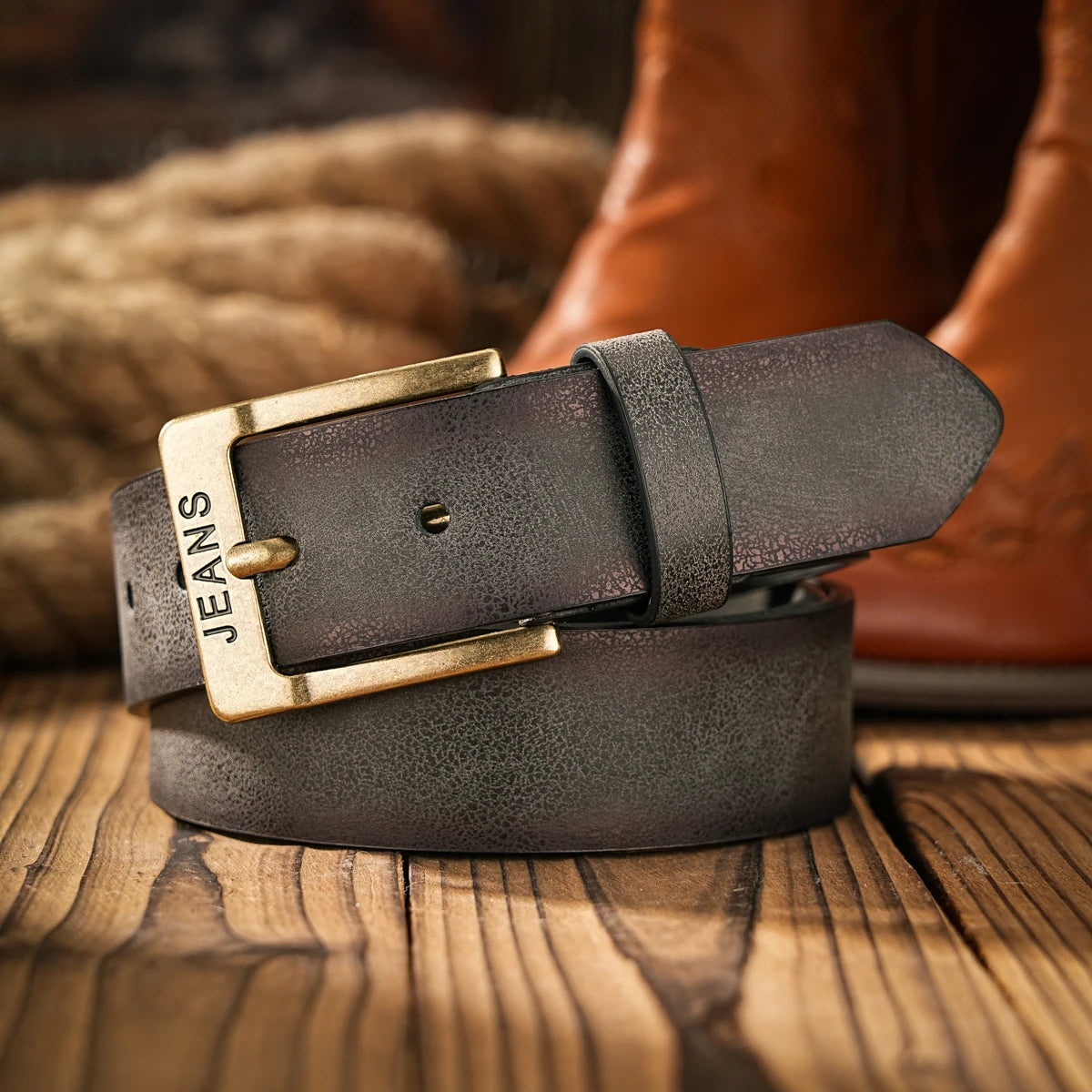 Vintage meets fashion! Alloy buckle PU belt, suitable for both men and women, to create a personalized Western style