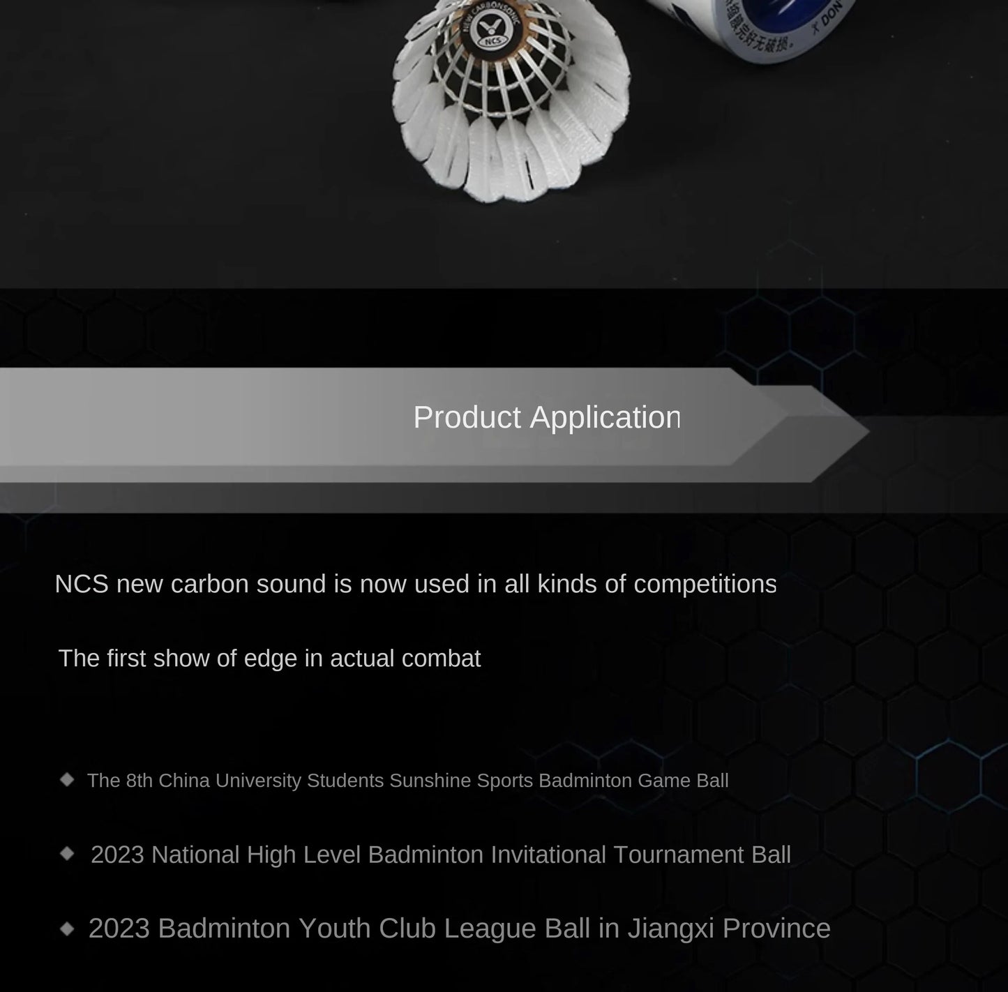 1 Tube 3Pcs Victor new carbon sound NCS artificial badminton with stable flight and endurance for matches