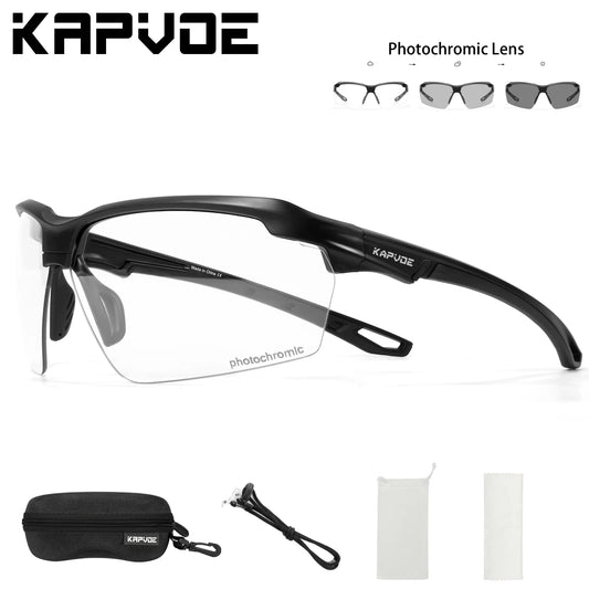 Kapvoe Photochromic Sunglasses Fashion Luxury Sunglasses for Driving Fishing Cycling Glasses Golf Women Bike Goggles MTB Bicycle