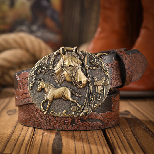 Vintage and fashion collision!  PU leather alloy buckle waistband, for both men and women, to create a personalized western styl