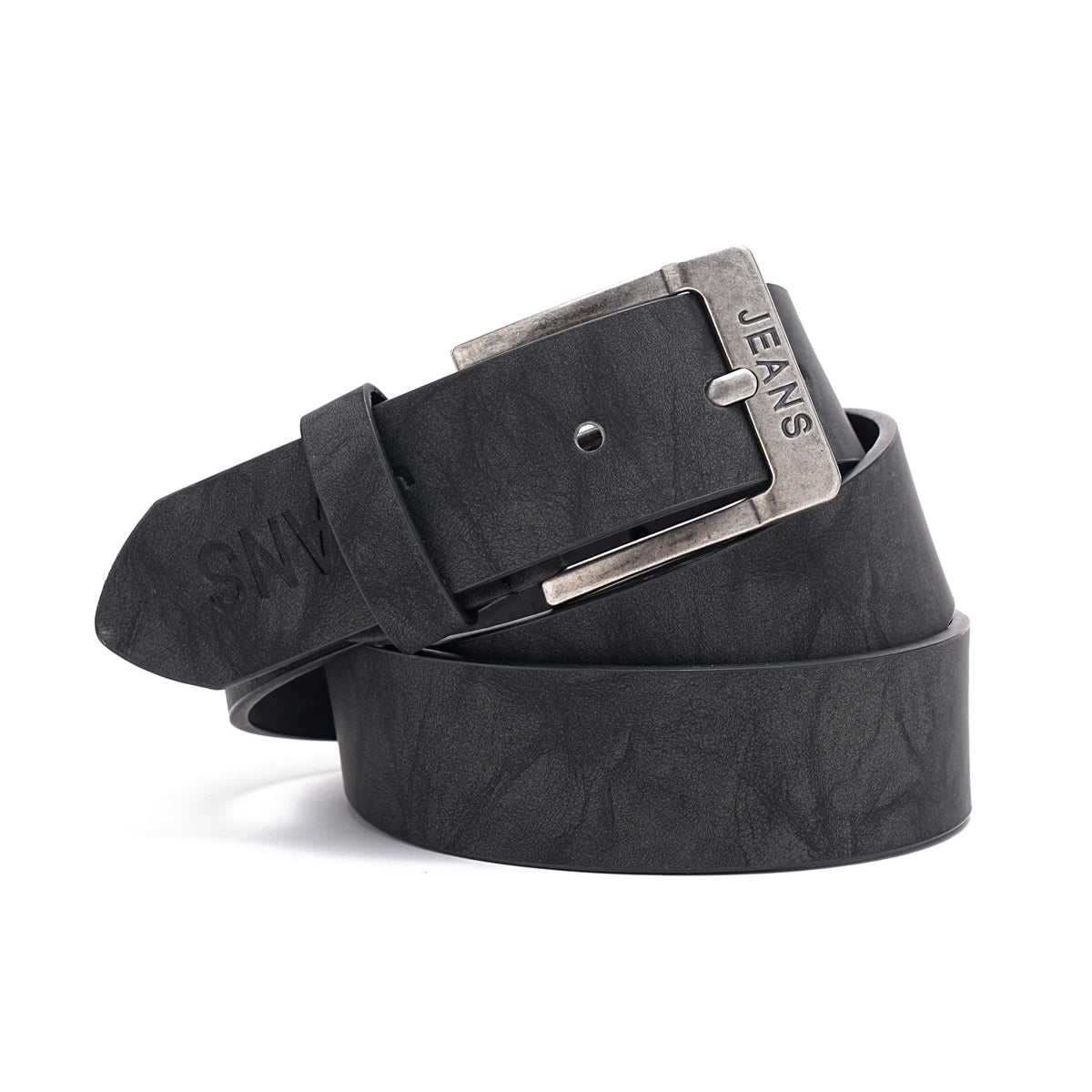 A men's PU belt suitable for leisure business gifts (send a perforated nail)