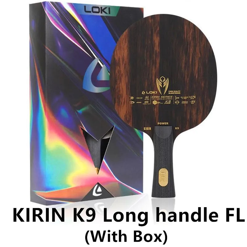LOKI KIRIN K9 K10 K11 Professional Carbon Fiber OFF+ K7 Pure Wood Table Tennis Blade Original LOKI Ping Pong Blade Bat