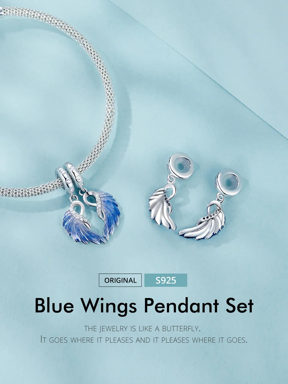Bamoer  925 Sterling Silver Phoenix Pendant Dragon Charms Enamel Process Plated Platinuma Fit Women DIY Bracelet Fine Jewelry