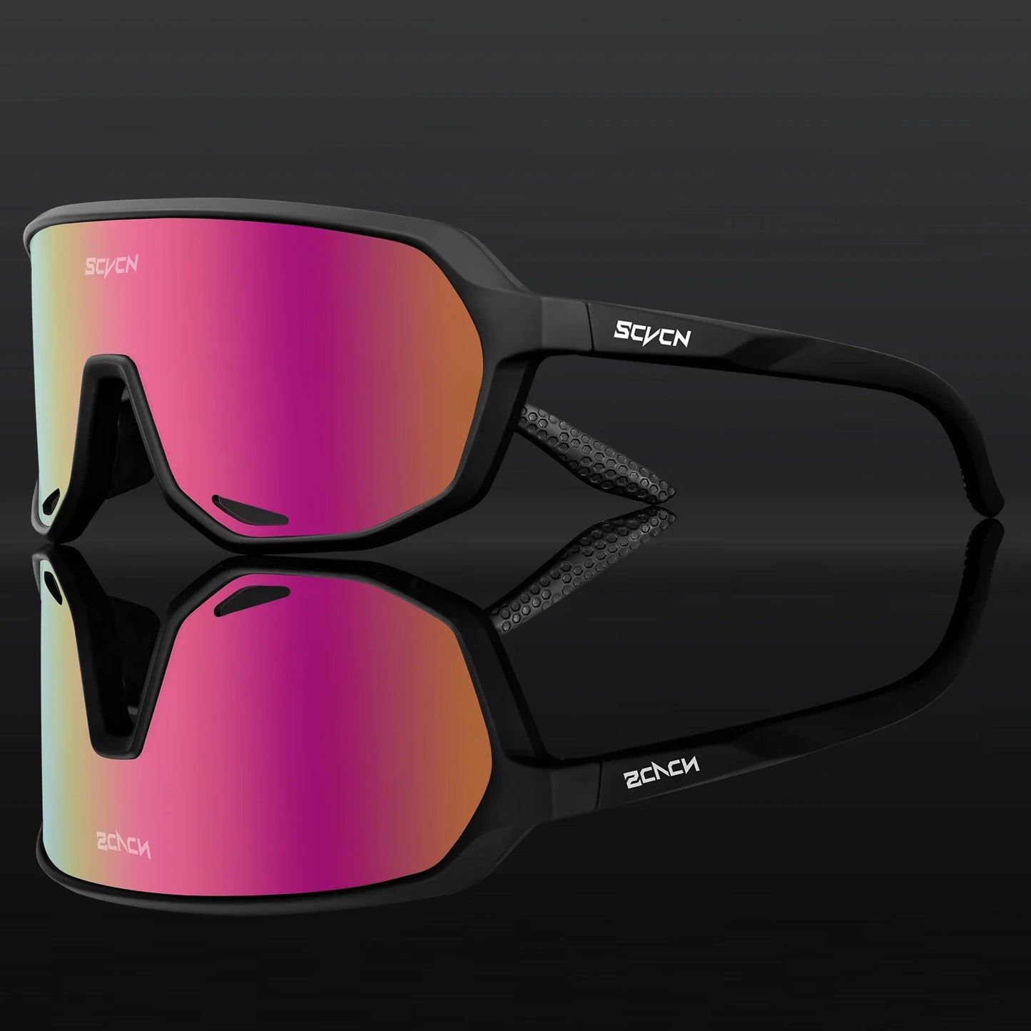 Scvcn Fashion Sunglasses for Men Sun Mountain Bike Road Bicycle Eyewear Goggles Sports UV400 MTB Photochromic Cycling Glasses