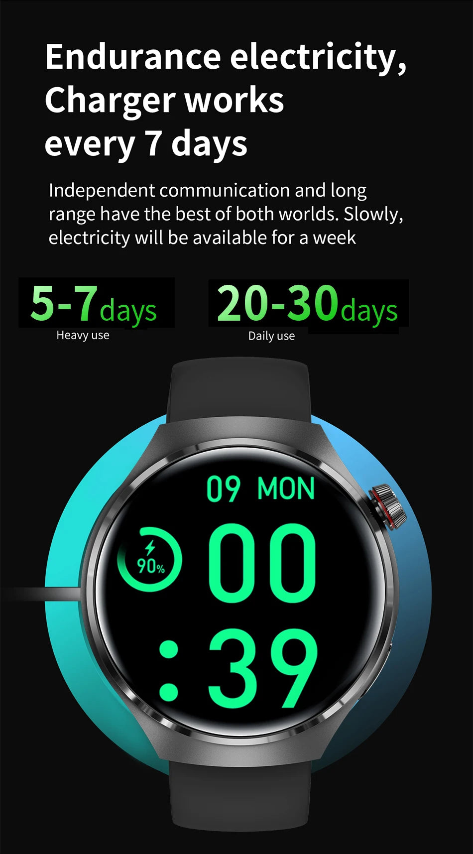 LIGE New Smart Watch Men 1.52 inch Full touch Screen  Bluetooth Call Heart Rate Waterproof Men SmartWatch For GPS Sport Tracker