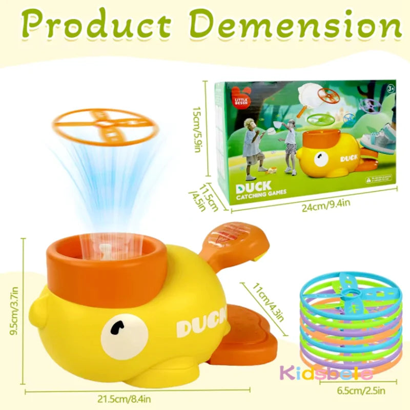 Flying Disc Shooters Duck Saucer Outdoor Yard Shooting and Catching Sport Training Educational Garden Game Kids Flying Disc Toy