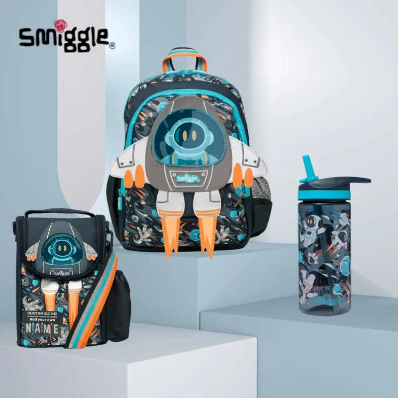Genuine Australia Smiggle Backpack Rocket School Bag Cartoon Series Anime Backpack Student Gift Separate Purchases
