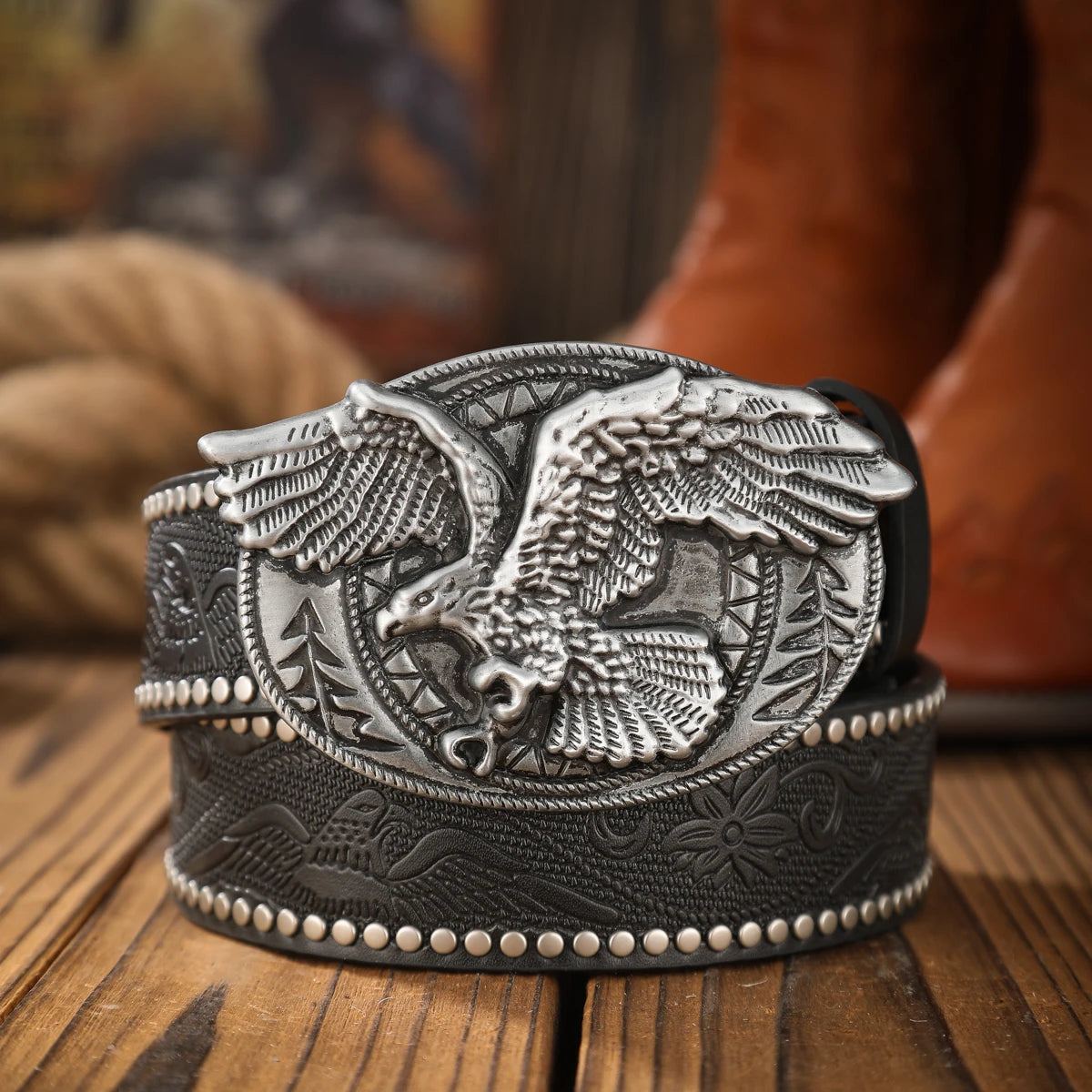 Vintage and fashion collision!  PU leather alloy buckle waistband, for both men and women, to create a personalized western styl
