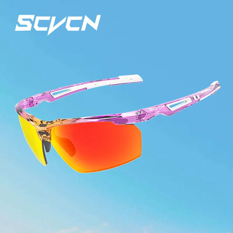 SCVCN Polarized Cycling Glasses Fishing Sunglasses UV400 Protection Bicycle Sports MTB Road Bike Eyewear Men Women Cycle Goggles